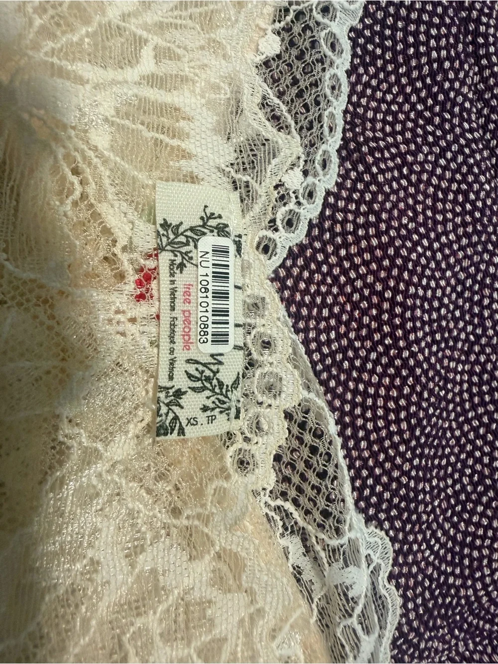Free People Delicate Lace Cami Tank Top - Cream - Picture 7 of 8